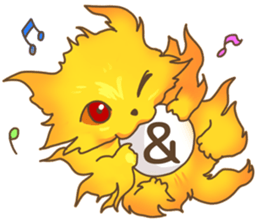 Fire cat [colon] sticker #11766690