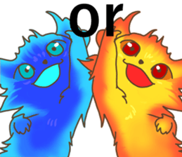 Fire cat [colon] sticker #11766691