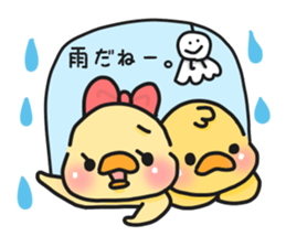 Couple of chick.summer sticker #11766763