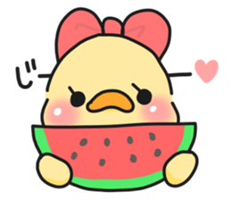 Couple of chick.summer sticker #11766769