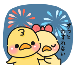 Couple of chick.summer sticker #11766772