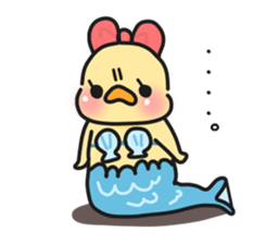 Couple of chick.summer sticker #11766775