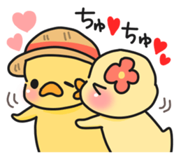 Couple of chick.summer sticker #11766781