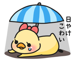 Couple of chick.summer sticker #11766783