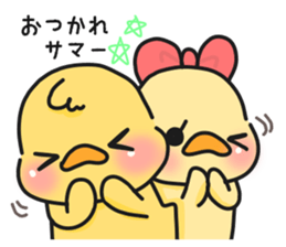 Couple of chick.summer sticker #11766789
