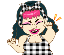 Sexy Sara plump girl (Eng.) sticker #11766872