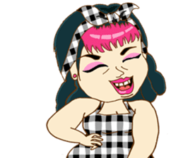 Sexy Sara plump girl (Eng.) sticker #11766873