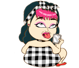 Sexy Sara plump girl (Eng.) sticker #11766874