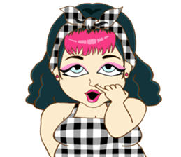 Sexy Sara plump girl (Eng.) sticker #11766875