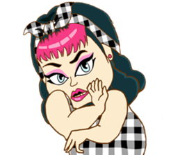 Sexy Sara plump girl (Eng.) sticker #11766876