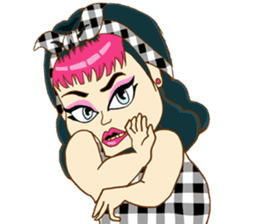 Sexy Sara plump girl (Eng.) sticker #11766876