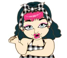 Sexy Sara plump girl (Eng.) sticker #11766884