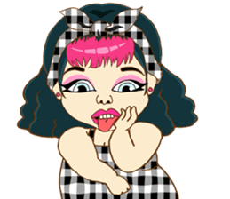 Sexy Sara plump girl (Eng.) sticker #11766893