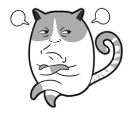 Meow star cat sticker #11766950