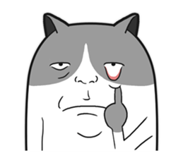 Meow star cat sticker #11766952