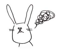 not knowing a rabbit's name sticker #11768630