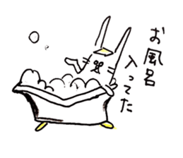 not knowing a rabbit's name sticker #11768636