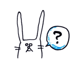 not knowing a rabbit's name sticker #11768637