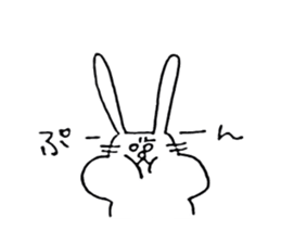 not knowing a rabbit's name sticker #11768646