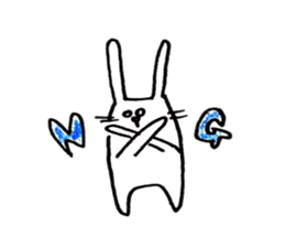 not knowing a rabbit's name sticker #11768648