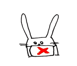 not knowing a rabbit's name sticker #11768651