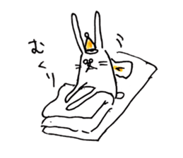 not knowing a rabbit's name sticker #11768669