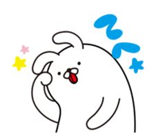 Rabbit of a drooped ear sticker #11769138