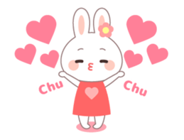 Moving Rabbit sticker #11769363