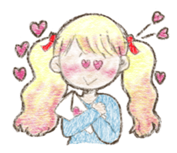 Sticker of pretty girl sticker #11769493