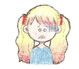 Sticker of pretty girl sticker #11769494