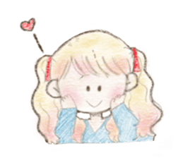 Sticker of pretty girl sticker #11769498