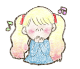 Sticker of pretty girl sticker #11769516