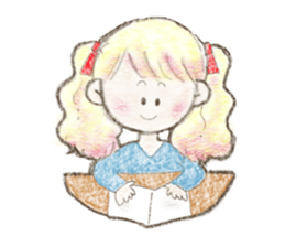 Sticker of pretty girl sticker #11769523