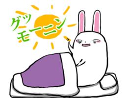 moving walleyed rabbit sticker #11769694