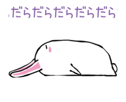 moving walleyed rabbit sticker #11769716