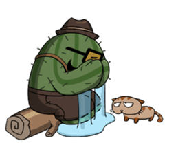 Hip Cactus sticker #11772459