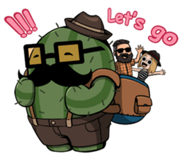 Hip Cactus sticker #11772480