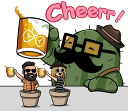 Hip Cactus sticker #11772484