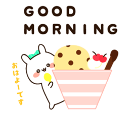 Honorific lovely uruuru rabbit sticker #11772779