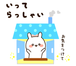 Honorific lovely uruuru rabbit sticker #11772783