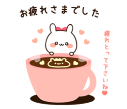 Honorific lovely uruuru rabbit sticker #11772791