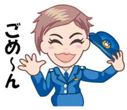 Policewoman Asamin sticker #11772966