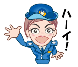Policewoman Asamin sticker #11773004