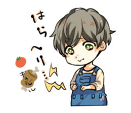 Cheeks cute boy sticker sticker #11773649