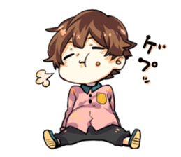 Cheeks cute boy sticker sticker #11773650