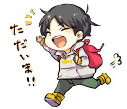 Cheeks cute boy sticker sticker #11773652