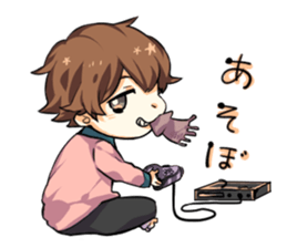 Cheeks cute boy sticker sticker #11773654