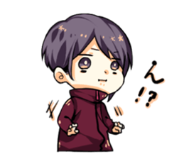 Cheeks cute boy sticker sticker #11773666