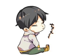 Cheeks cute boy sticker sticker #11773673