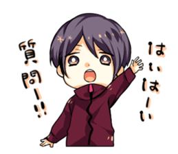 Cheeks cute boy sticker sticker #11773674